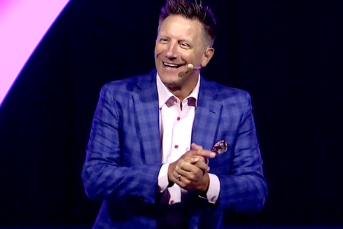 Remarkable Speakers Bureau Randy Fox onstage