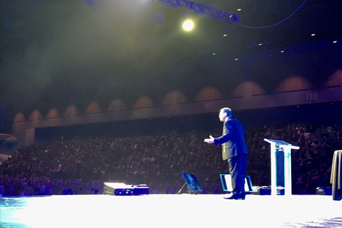 Remarkable! A Speakers Bureau Ruben Gonzalez speaking onstage